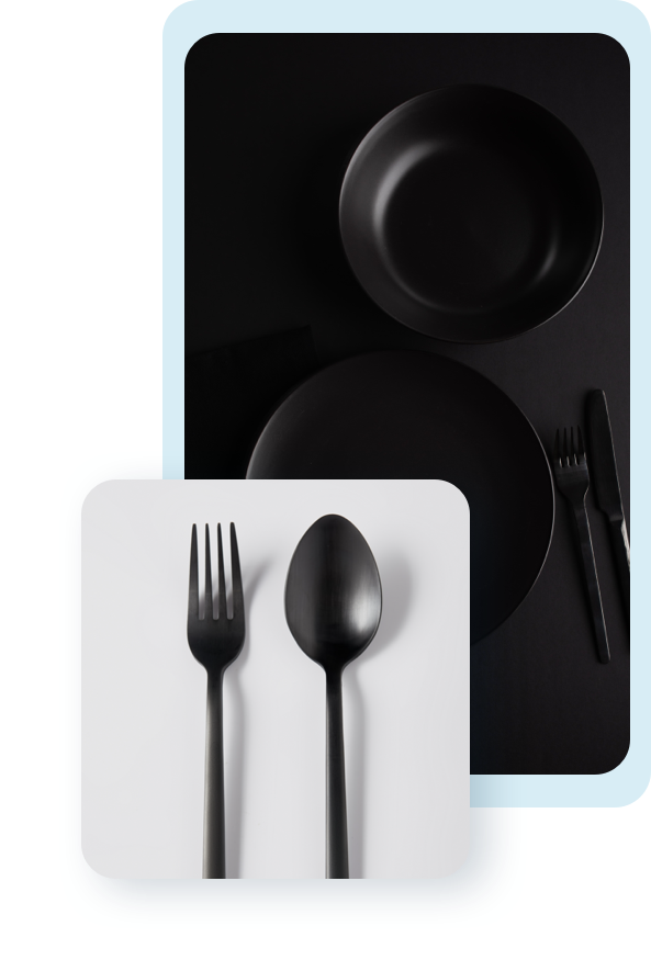 Dishes and cutlery